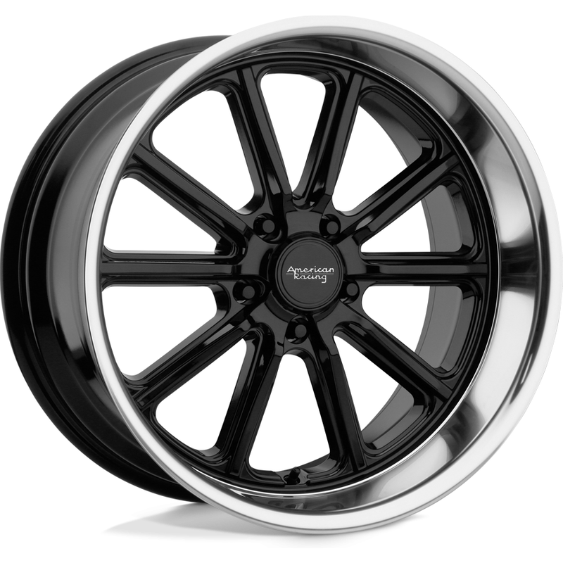 American Racing VN507 Rodder Gloss Black Wheels - 20x9.5 -5x114.3 — Wheels & Rims