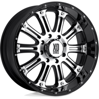 Roues XD Series XD795 Hoss Noir Brillant Usiné - 22x9.5