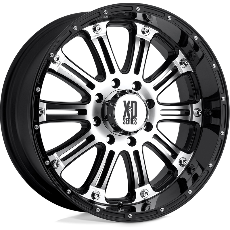 XD Series XD795 Hoss Gloss Black Machined Wheels - 22x9.5 — Wheels & Rims