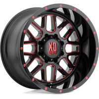 Roues XD Series XD820 Grenade Satin Black Mill 20x10 5x127 -24 Offset — Roues et jantes