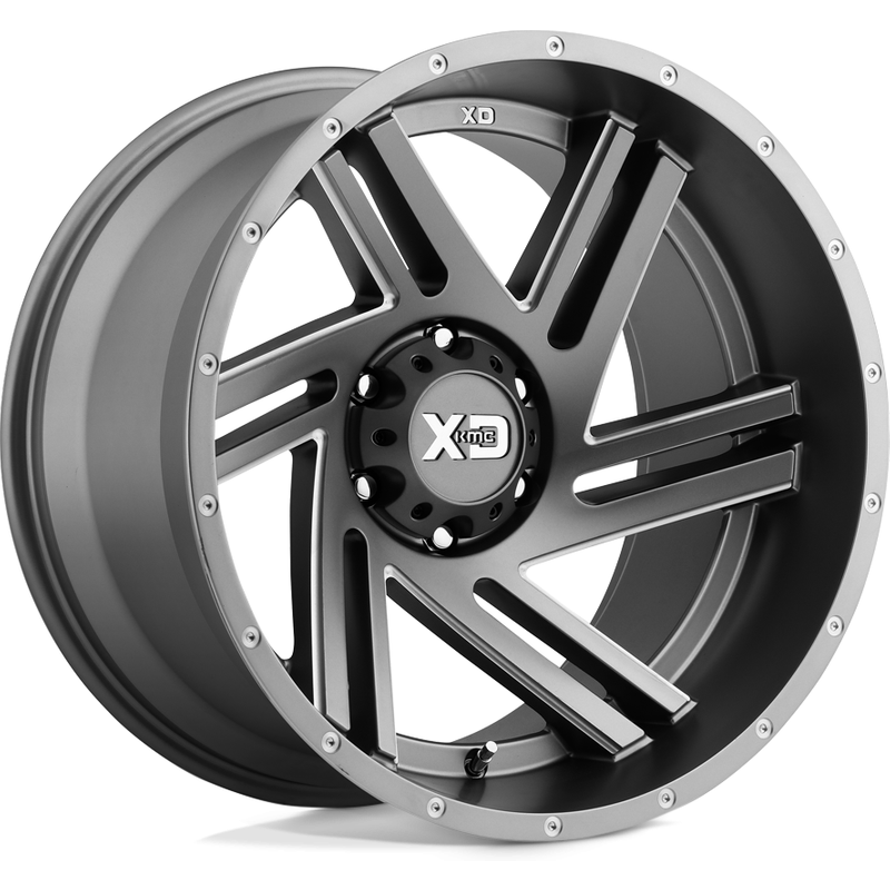 XD Series XD835 Swipe Gray Milled 20x9 Wheels - 6x114.3 Bolt Pattern — Wheels & Rims