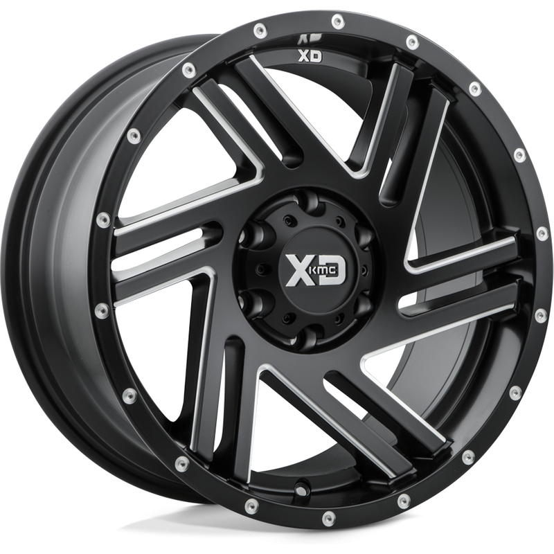 XD Series XD835 Swipe Black Milled 20x9 Rims 6x114.3 Bolt Pattern — Wheels & Rims