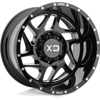 XD Series XD836 Fury Gloss Black Milled Wheels - 20x9 - 6x135 — Wheels & Rims