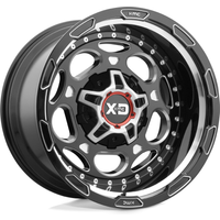XD Series XD837 Demodog Gloss Black Milled Wheels - 20x12 -6x135 — Wheels & Rims