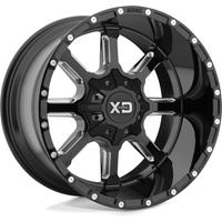 XD Series Wheel XD838 Mammoth Gloss Black Milled 20x9 5x127 — Wheels & Rims