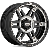 Roues XD Series XD840 SPY II Noir Brillant Usiné - 20x10 - 5x127