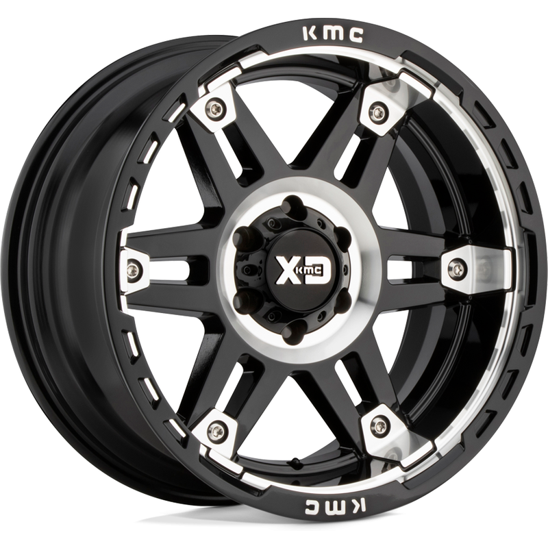 XD Series XD840 SPY II Gloss Black Machined Wheels - 20x10 -5x127 — Wheels & Rims