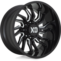 Roues XD Series XD858 Tension Gloss Black Milled - 20x10 - 5x127 — Roues et jantes