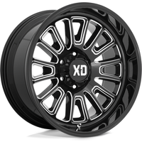 XD Series XD864 Rover Gloss Black Milled Wheels - 20x10 -5x127 — Wheels & Rims