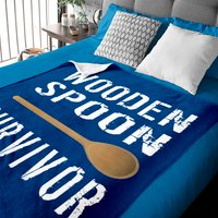 Survivor Baby Blankets Mens Wooden Spoon Survivor