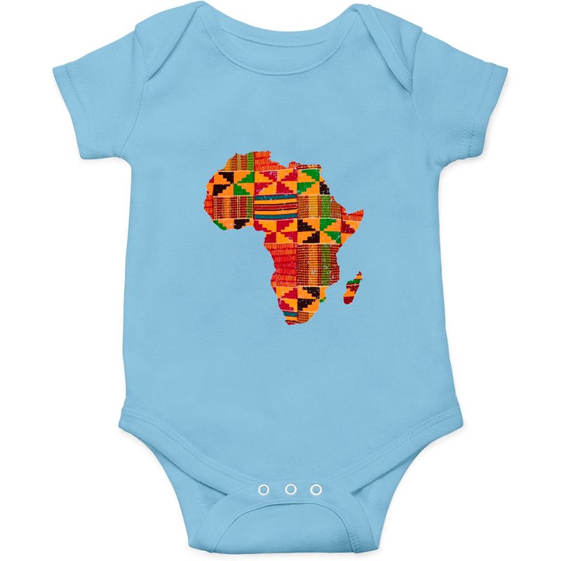 Body Cool Africa Map Kente Cloth pour hommes et femmes — Bodys bébé