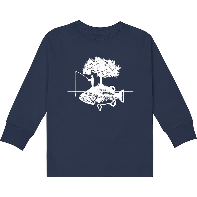 T-shirts à manches longues pour enfants Pêcheur
