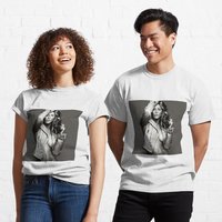 T-shirt classique Jennifer Aniston pour hommes en noir