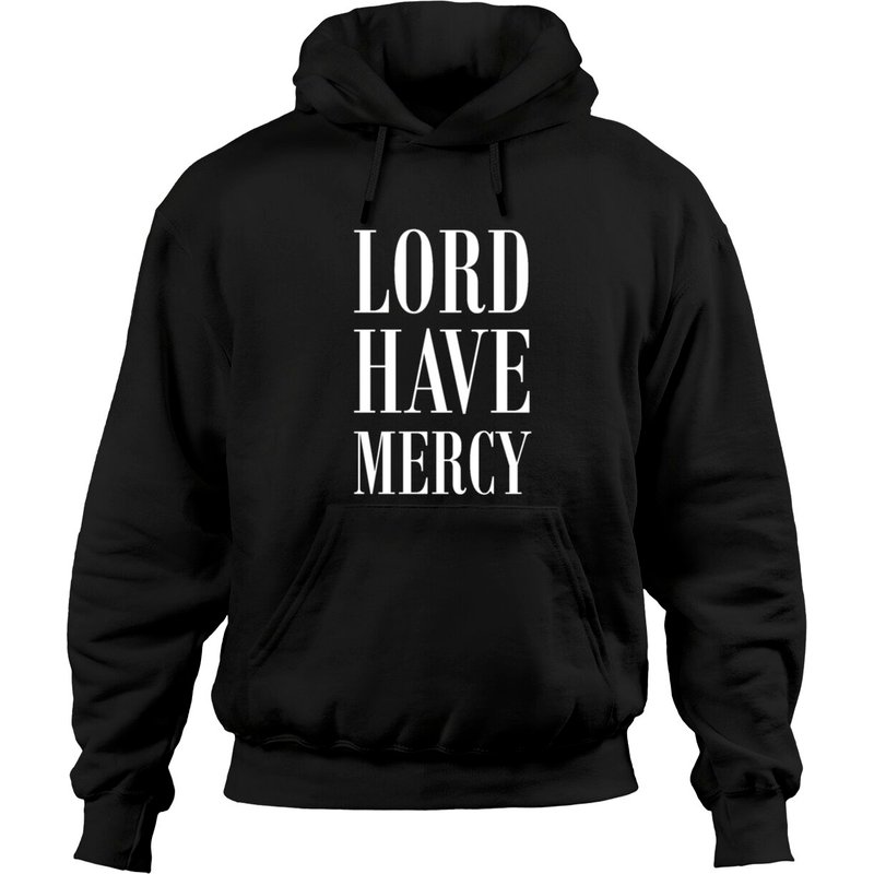 Hoodies Unisex Noir Lord Have Mercy — Sweats à capuche pour hommes