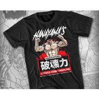 Hanayama Yakuza Street Fighting Baki T-Shirt for Men — Mens T Shirts