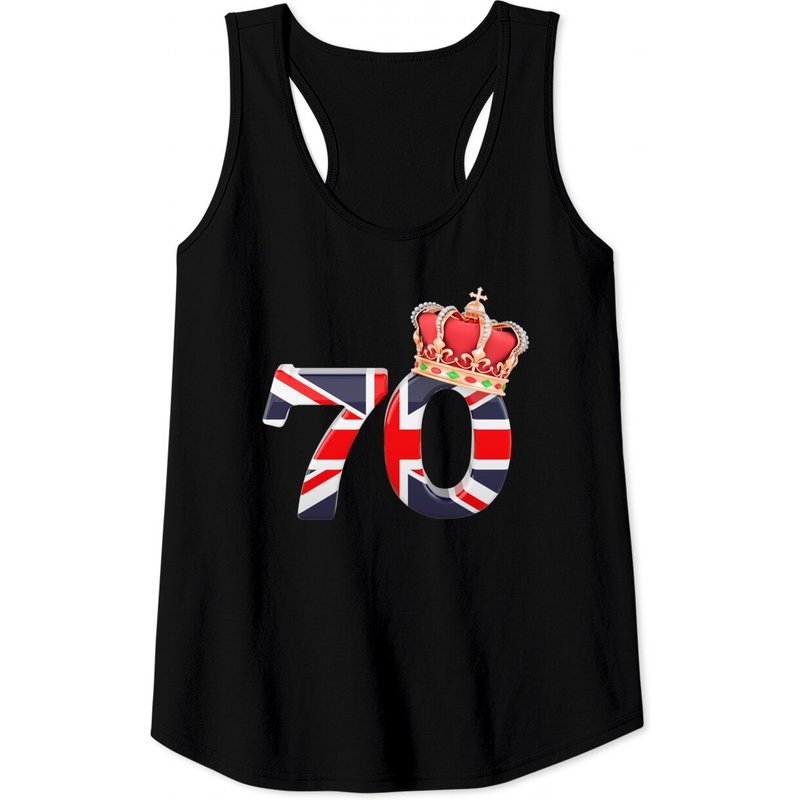 Queen Elizabeth II Platinum Jubilee 2022 Men's Tank Tops — Mens T Shirts