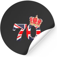 Queen Elizabeth II Platinum Jubilee 2022 Official Emblem Stickers — Stickers & Decals
