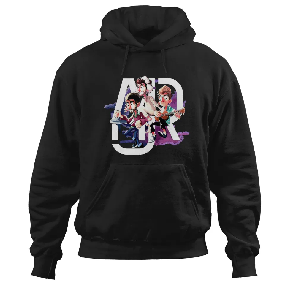 Hoodies Unisex AJR Band Noir — Sweats à capuche pour hommes