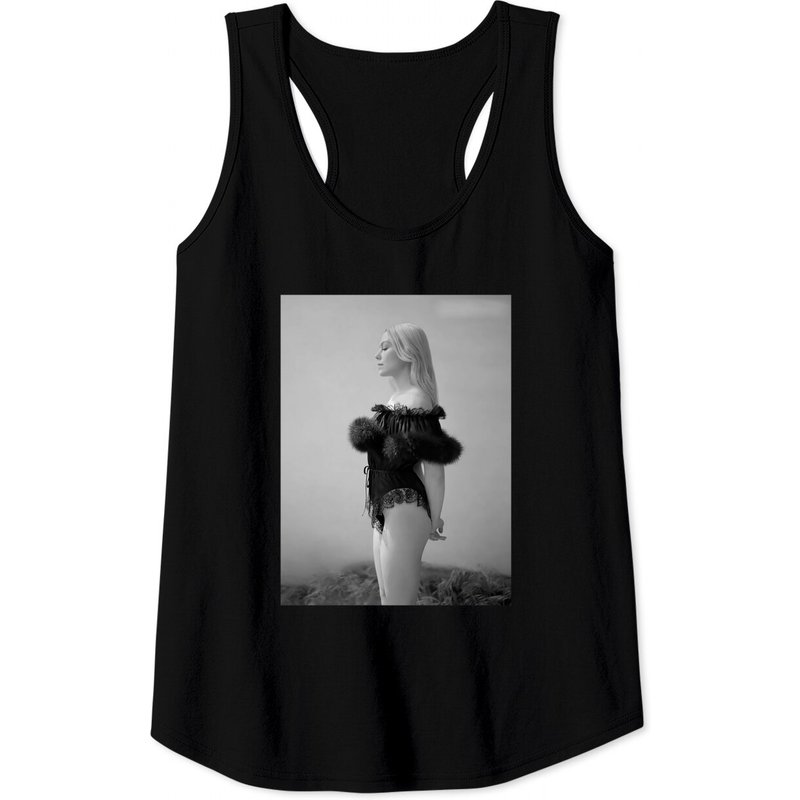 Phoebe Bridgers Men's Black and White Classic Tank Tops — Mens T Shirts