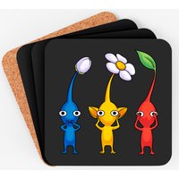 Three Wise Pikmin Gamer Coasters — Coasters & Placemats
