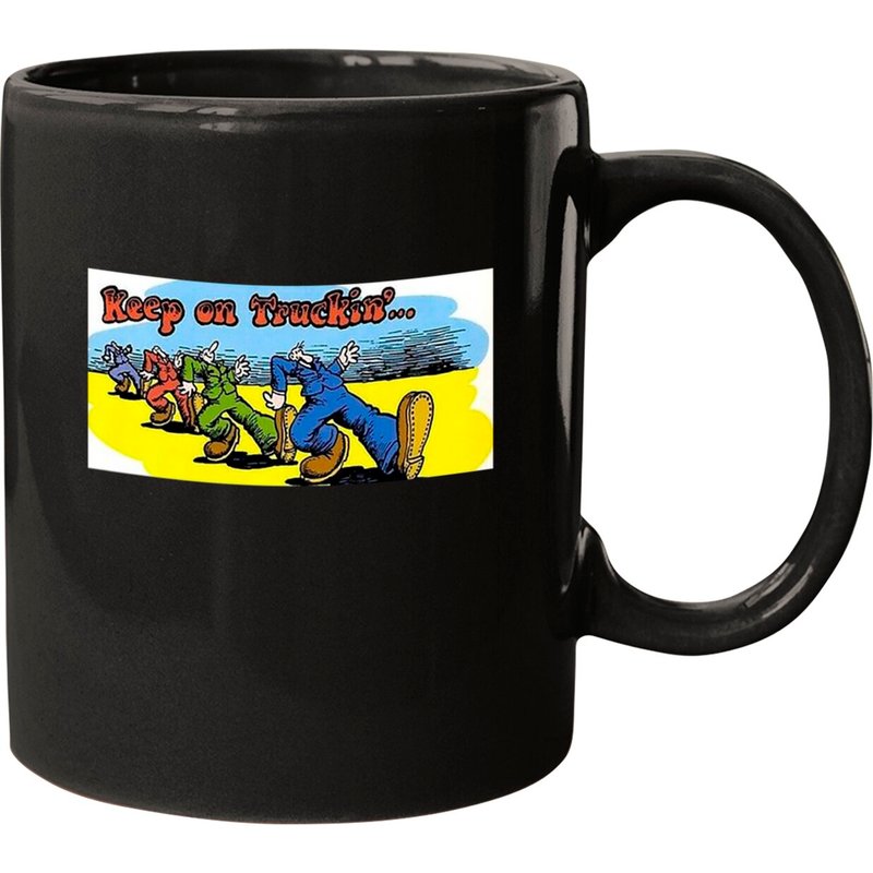 Keep On Truckin' Ceramic Mug - Customizable and Dishwasher Safe — Mugs & Tumblers