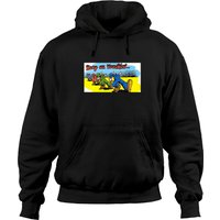 Hoodie Unisexe Noir Keep On Truckin