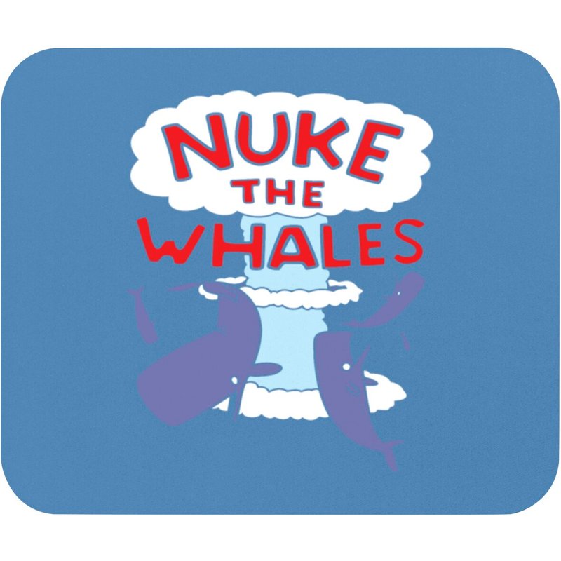 Whale - Nuke The Whales Lisa Nelson Tapis de Souris — Tapis de souris et sous-mains
