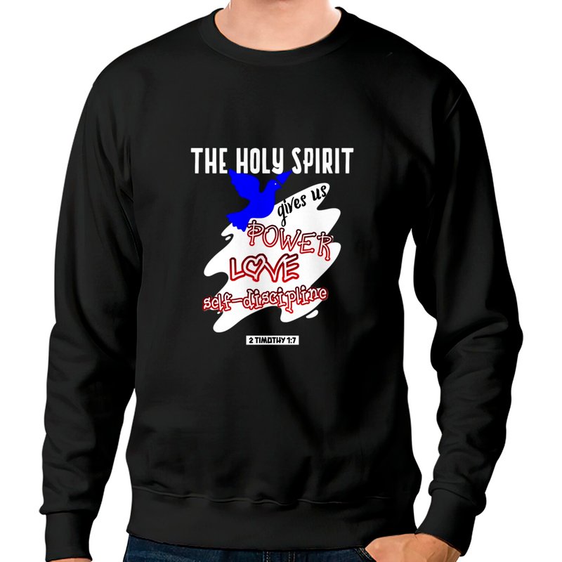 Sweatshirt Unisexe Noir Holy Spirit — Sweats à capuche pour hommes