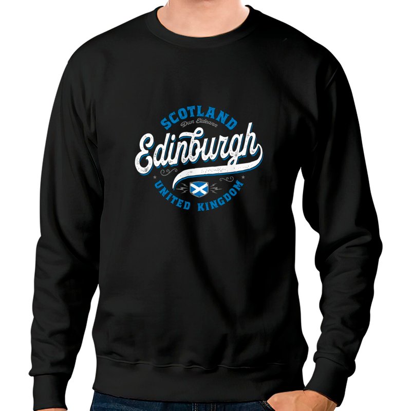 Sweatshirt Unisexe Vintage Édimbourg Écosse — Sweats à capuche pour hommes