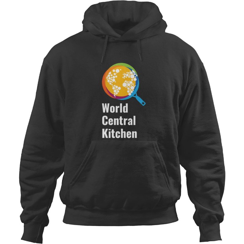 Hoodies Unisex Noirs World Central Kitchen WCK — Sweats à capuche pour hommes