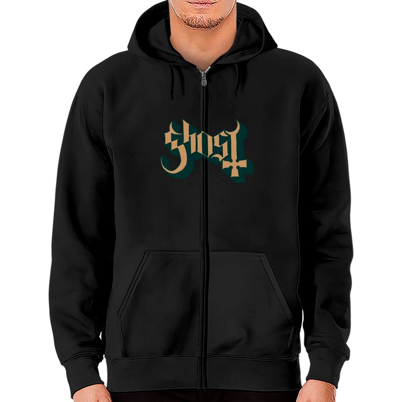 Ghost BC T-shirt à Capuche Zippé de Fan de Heavy Metal Suédois 666 — Sweats à capuche pour hommes