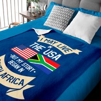 South Africa American Flag Baby Blanket — Baby Blankets