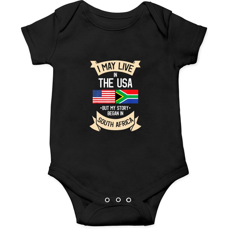Body avec le drapeau américain d'Afrique du Sud — Bodys bébé