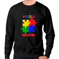 Puzzle -puzzle Master Unisex Black Sweatshirt