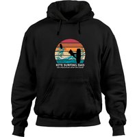 Kite Surfing Dad Vintage Sunset Beach Hoodie