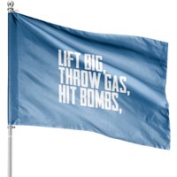 Drapeau de maison Lift Big Throw Gas Hit Bombs — Drapeaux décoratifs