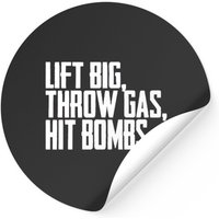Autocollant Lift Big Throw Gas Hit Bombs — Autocollants et stickers
