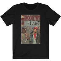 Jay-z and Biggie - Brooklyns Finest Comic Book Art T-shirt for Men