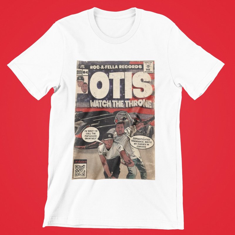 T-shirt pour hommes Jay-Z Otis Watch The Throne en noir — T-shirts pour hommes