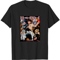 T-shirt Vintage Death Light Anime Japonais Shinigami pour Hommes
