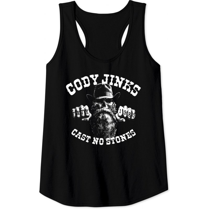 Débardeur Cody Jinks Cast No Stones pour hommes - Noir — T-shirts pour hommes