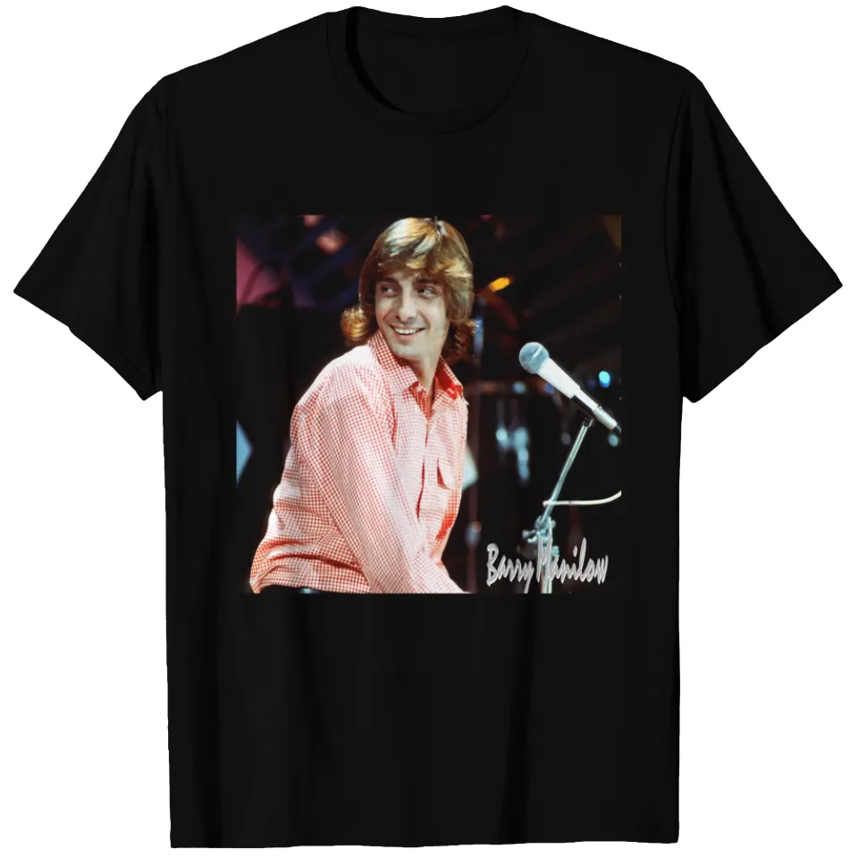T-shirt pour hommes Barry Manilow en noir