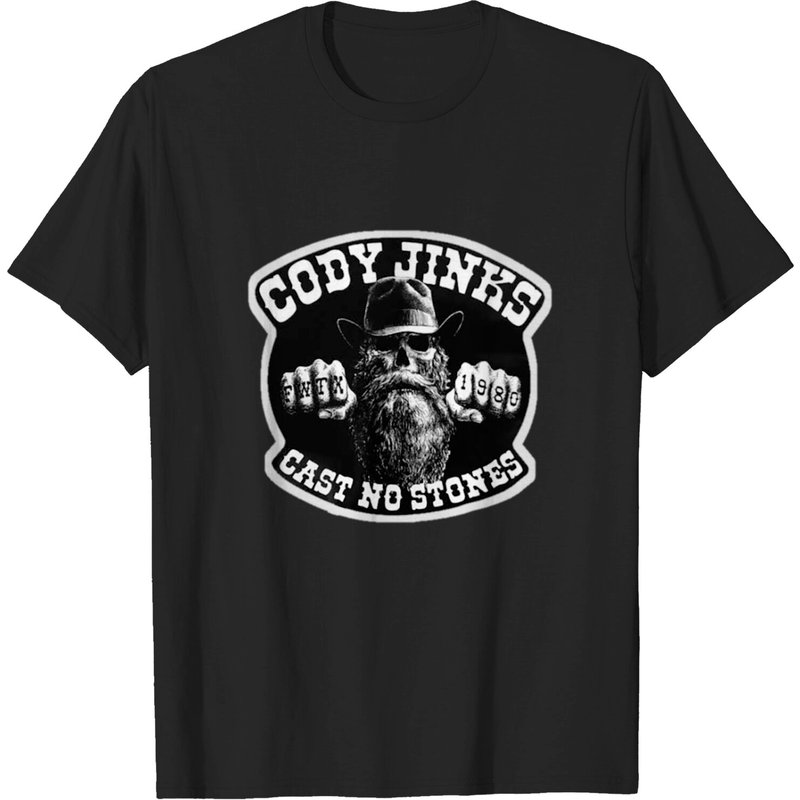 T-shirt pour hommes Cody Jinks en noir — T-shirts pour hommes