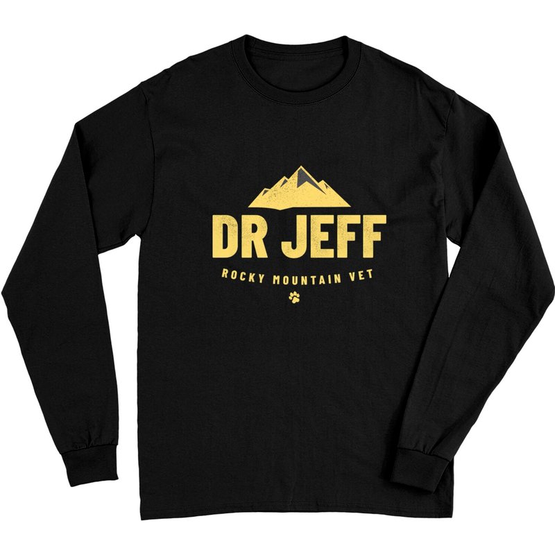 T-shirt à manches longues Dr Jeff Rocky Mountain Vet pour unisexe — T-shirts pour hommes