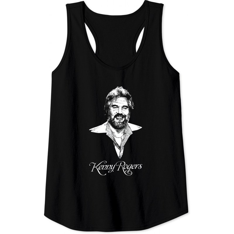 Débardeurs pour hommes Kenny Rogers - Noir — T-shirts pour hommes