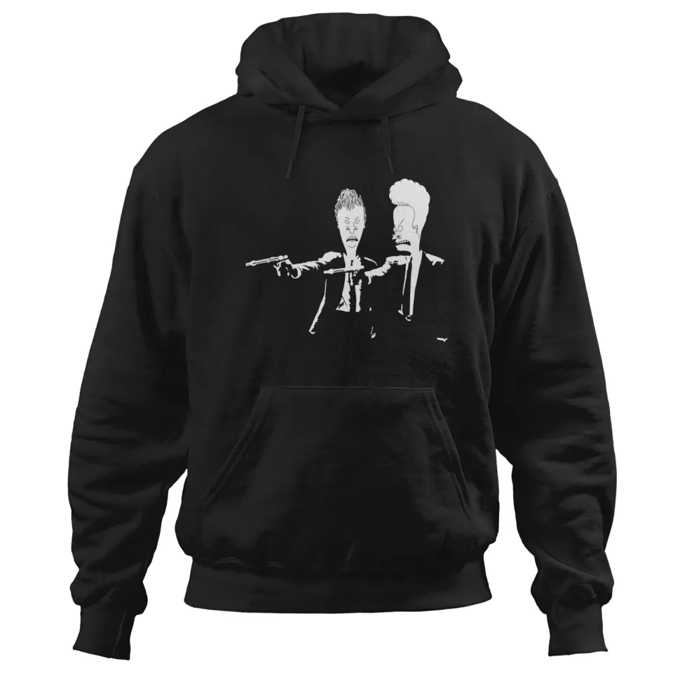 Hoodie Unisexe Beavis And Butthead Pulp Fiction — Sweats à capuche pour hommes