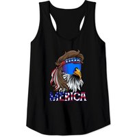 T-shirt Mullet Aigle Merica pour hommes avec drapeau américain — T-shirts pour hommes