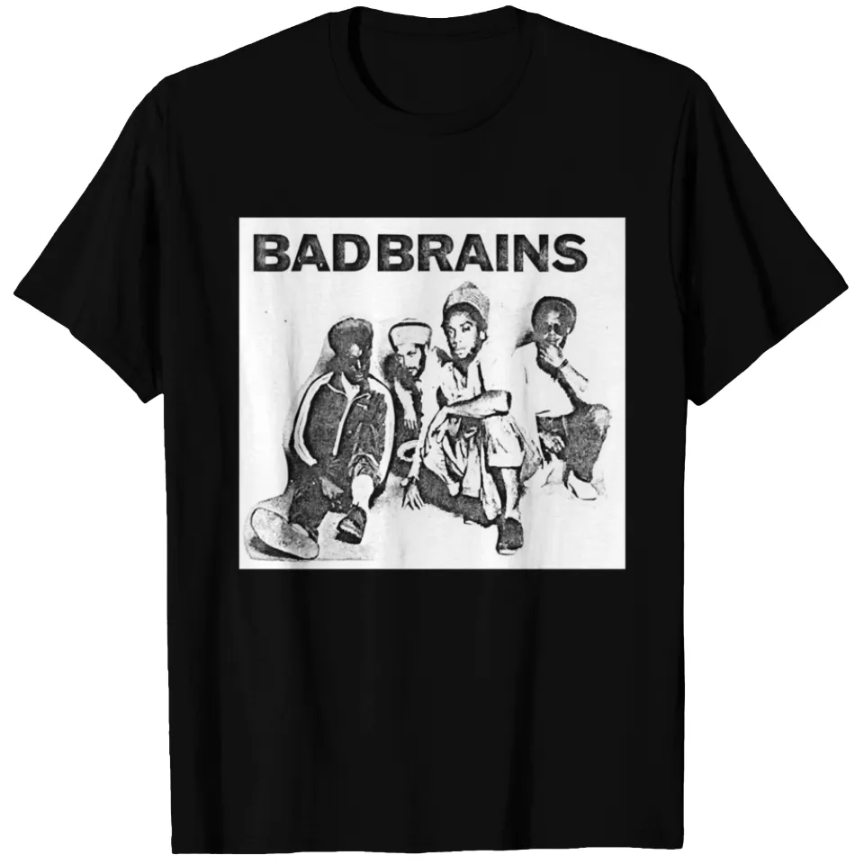 T-shirt Bad Brains pour hommes en noir