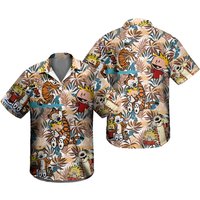 Chemise hawaïenne Calvin And Hobbes — Chemises décontractées pour hommes