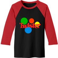 T-shirt de baseball Twister Game Night pour hommes Noir/Rouge